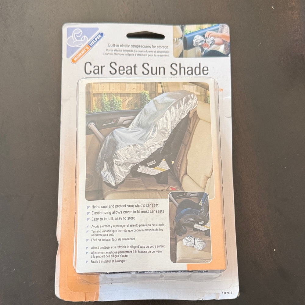 NWT Car Seat Sun Shade - Silver